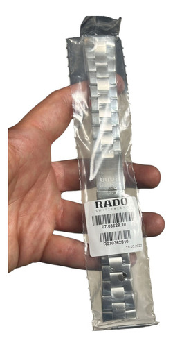 Extensible Para Reloj De Pulsera Rado Coupole Plateado - 20mm De Ancho