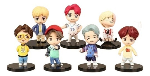 Set De 7 Minifiguras De Bts Pop Up Store House Of Bts