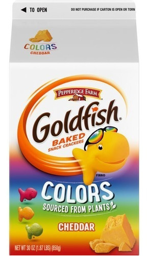 Galletas Goldfish Baked Colors Cheddar 850g.