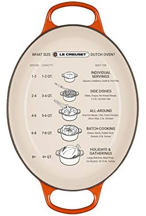 Le Creuset Enamelado Firma De Hierro Fundido Oval Horth Hort