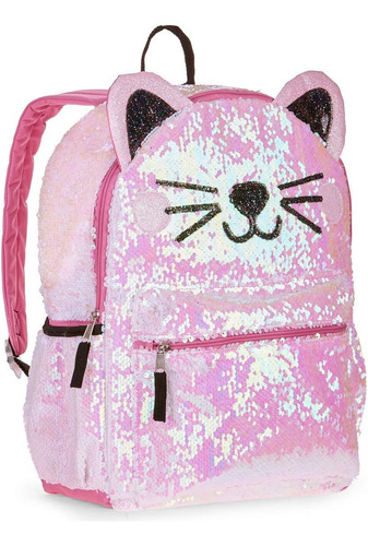 Mochila Lentejuelas Kitty Cat Niñas Mochila Lujo Gatitos Con