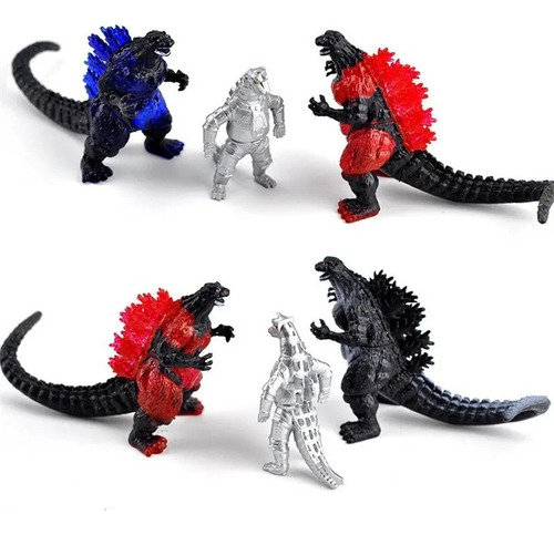 10 Peças De Bonecos De Ação Godzilla, Brinquedos Para Amigos