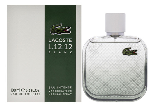 Eau De L.12.12, Eau De Lacoste, Color Blanco Intenso, 100 Ml
