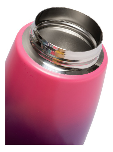 Botella Footy Termica Acero Inoxidable Unisex Moda Violeta