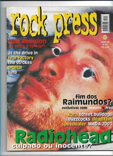 Revista Rock Press N 35 Radiohead S7  Bad Religion Raimundos