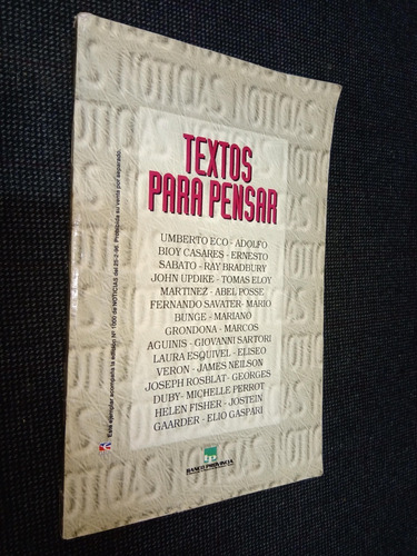 Textos Para Pensar Umberto Eco Bioy Casares Sabato