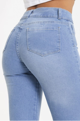 Pantalón Jean Celeste Mujer