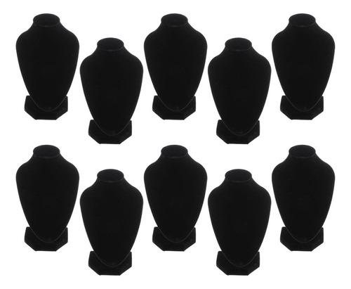 Collar De 10 Piezas De Joyería De Terciopelo Negro
