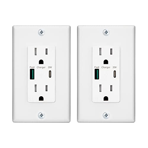 Usb Wall Outlet Fast Charge Para iPhone iPad Samsung Android