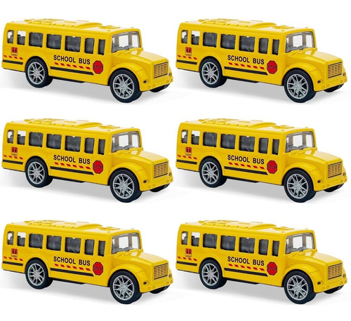 Autobús Escolar Amarillo De Metal Fundido A Presión X6