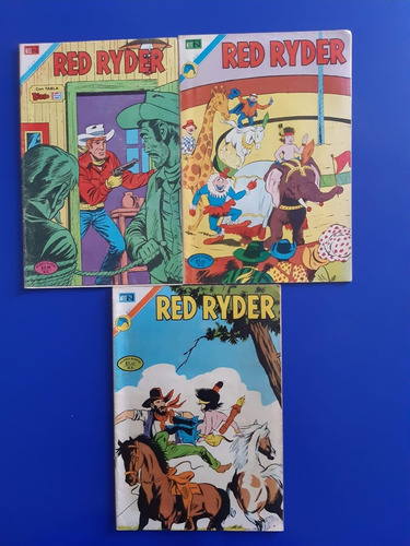 Revistas Comic Red Ryder Set De 3 1974 Ed Novaro