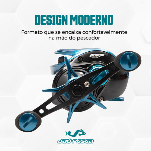 Carretilha Arcadium Bg 400 Esquerda Drag 15kg 7-Rolamentos