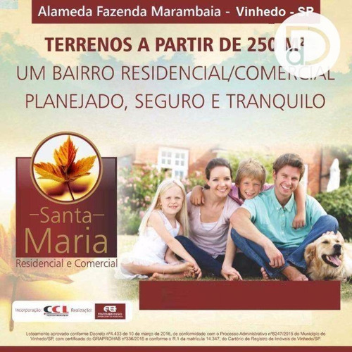 Imagem 1 de 3 de Terreno À Venda, 334 M² Por R$ 301.095,00 - Capela - Vinhedo/sp - Te1653