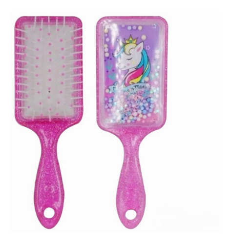 Set De 2 Cepillos Para Peinar Colores Unicornio