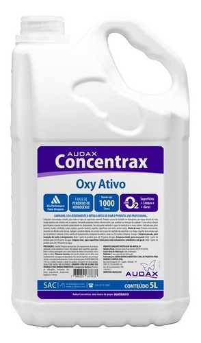 Limpador Concentrado Oxy Ativo Audax Concentrax 5l