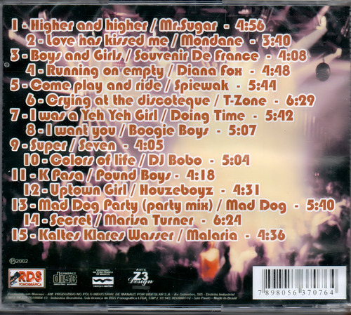 Cd Pista Cheia 2002