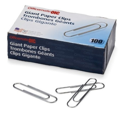 Clips De Papel Gigantes - Paquete De 10 Cajas