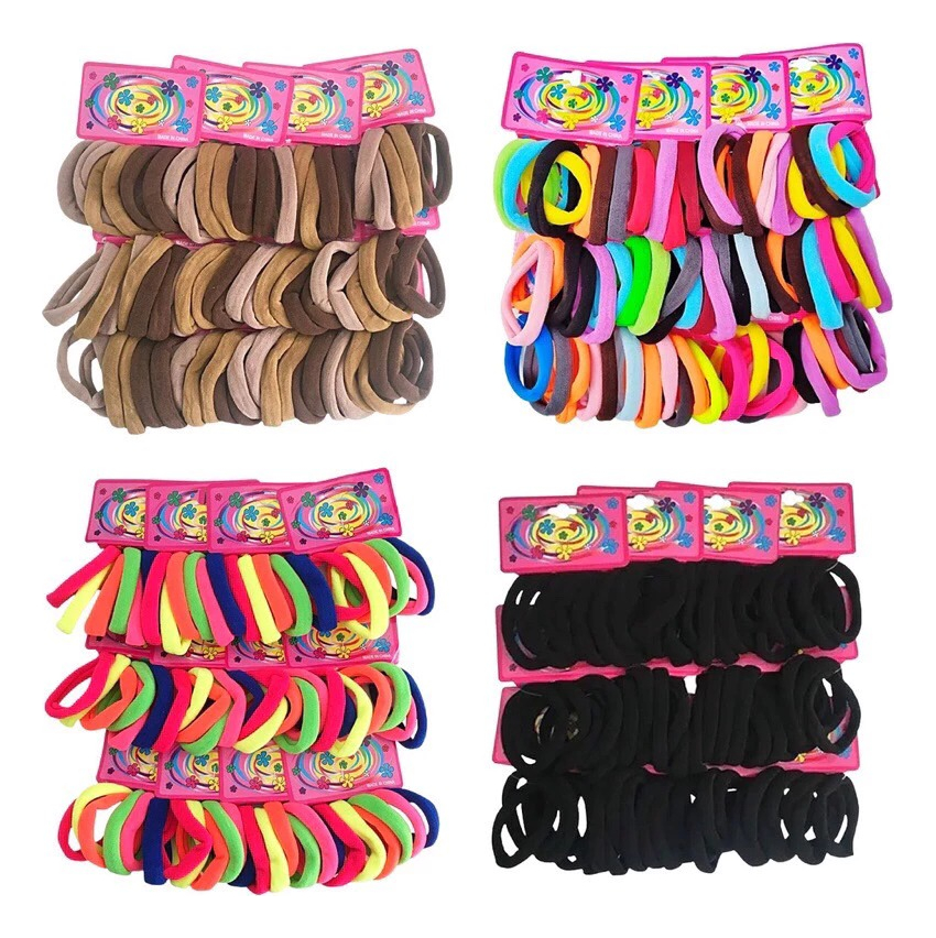 kit 36-72 unidades elastico de cabelo Xuxinha Rabico para cabelo