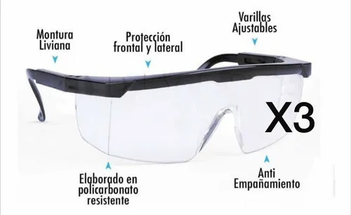 Lentes De Seguridad Tractor Safety Ss110 Policarbonato Direc