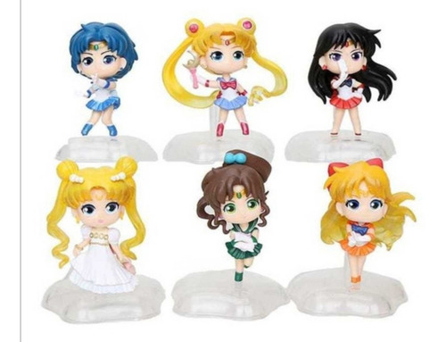 Sailor Moon Venus Colección X 6 Figuras En Bolsa