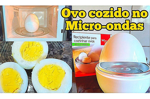 Imagem 3 de 6 de Recipiente Cozinhar Ate 04 Ovos Rapido Pratico Microondas