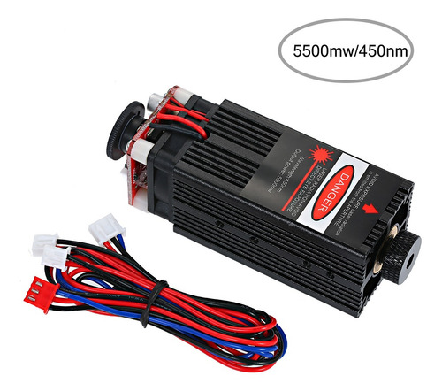 Imagen 1 de 6 de Módulo Láser 500mw / 405nm 500mw / 2500mw / 5500mw Enfocable