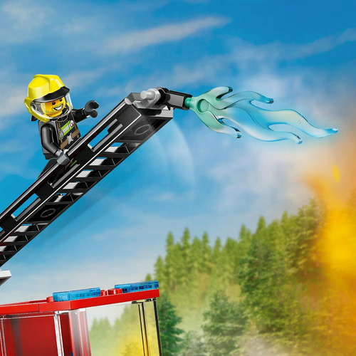Lego City Camión De Bomberos Con Escalera Juguete 60463 82 Lego City