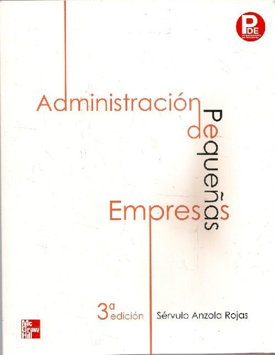 Libro Administración De Pequeñas Empresas De Sérvula Anzola