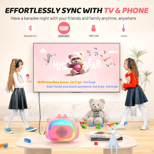 Mini Máquina De Karaoke Sudotack Para Niños, Bluetooth Pro..