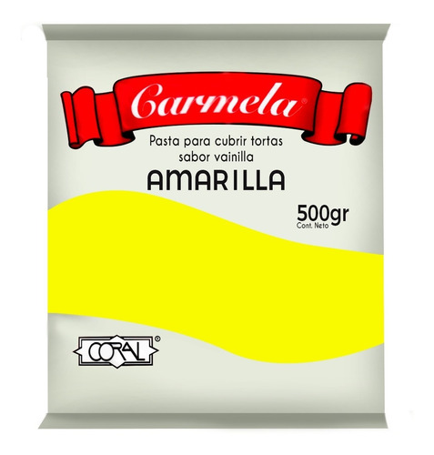 Pasta Cubrir Torta 500g Amarillo 500 Grs Carmela - Ciudad C