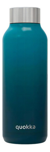 Botella Térmica En Acero Inoxidable Quokka Solid 510ml Color Deep Sea