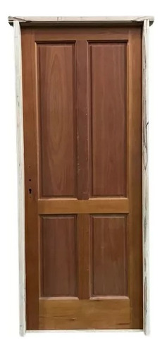 Puerta Eucalipto 4 Tableros Para Exterior E Interior