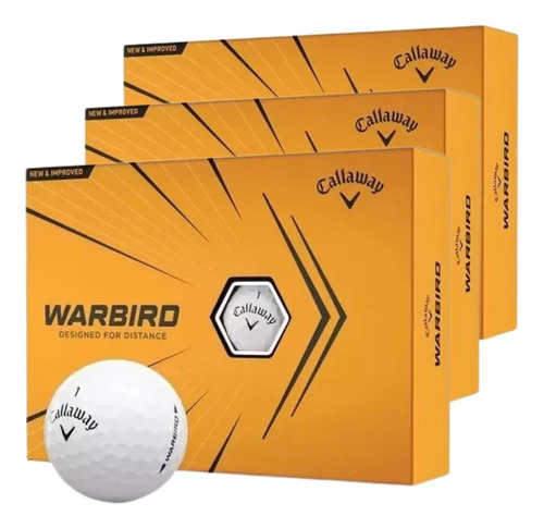 Pelotas Golf Callaway Warbird - Promo 3x2 Caja Blancas - Kdg