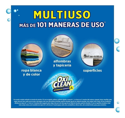 Quitamanchas En Polvo Multiusos Oxiclean 2 Piezas 2kg C/u