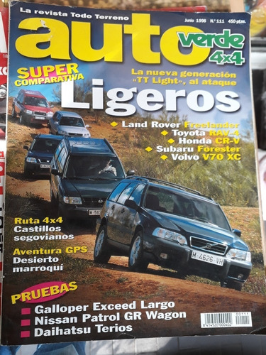 Revista Auto Verde 4x4 Rover Toyota Honda Volvo Nissan Subar