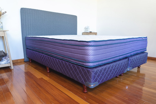 Sommier Queen Size 160x200 Y Colchón Alta Densidad Pedic Pro
