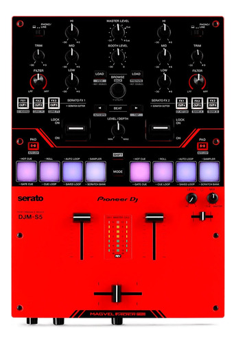 Pioneer Djm-s5 Mezclador Dj 2 Canales Para Serato