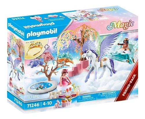 Playmobil Magic Picnic Con Carruaje Y Pegazo 101 Figuras
