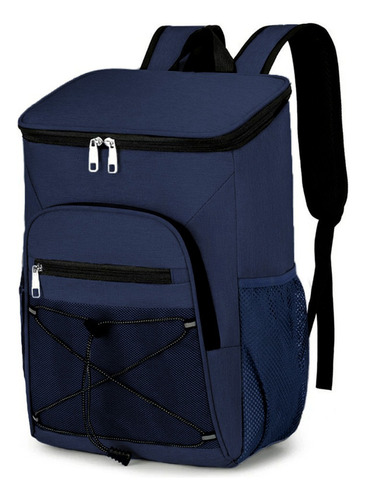 Mochila Impermeable Con Cooler Kaeroshy Camp Azul Oscuro