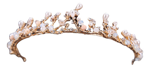 Tiara Real Para Bodas, Corona Dorada Para Niños, Delicada