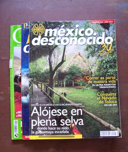 México Desconocido-lote De19 Revistas-se Reseñan Números