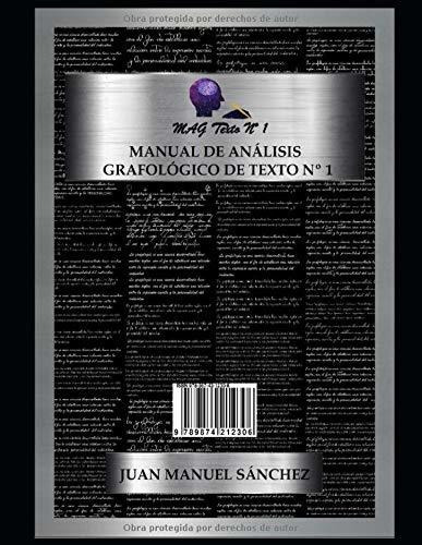 Libro : Manual De Analisis Grafologico De Texto N* 1 Mag...