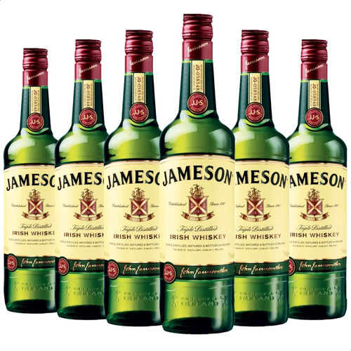 Whisky Jameson Irlandes 700ml Pack X6