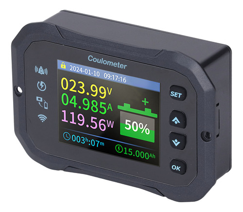 Monitor De Batería Con Derivación Wifi 10-100 V 0-50 A Bidir