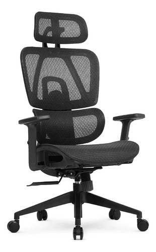 Cadeira Dt3 Office Valor Black Cor Preto Material Do Estofamento Mesh/nylon