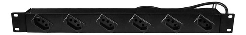 Régua Extensão 06 Saídas 10a Nbr P/ Rack 19 '' 1mm X 1,5m