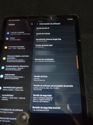 Tablet Samsung Galaxy S6 Lite 64gb En Buen Estado. Usada. Gris Oscuro (Usado)