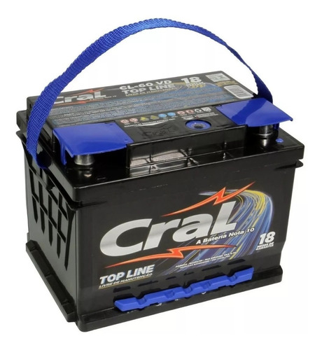 Bateria Crall 60 Amperes Garantia De 18 Meses | Parcelamento sem juros