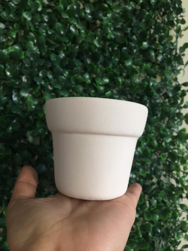 10 Macetas, Maceteros De Cerámica, Blancos Para Recuerdos