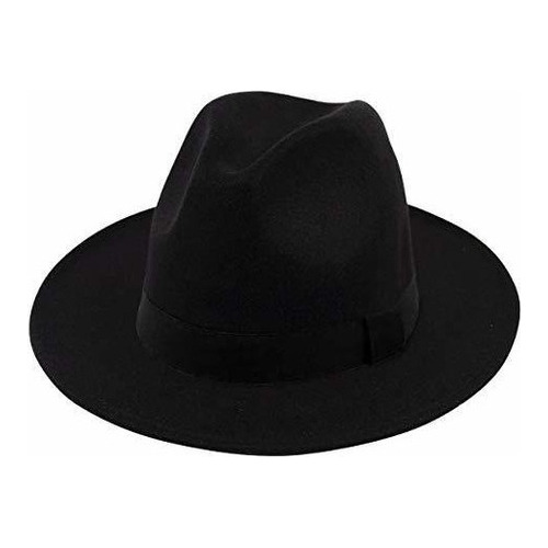 Sombrero De Lana Tipo Fedora De Estilo Retro Cinto Alrededor